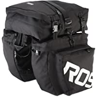 Docooler Bicicleta Multifuncional- Alforja Maletero Impermeable- 3 Compartimentos para Portaequipajes Asiento Trasero de…